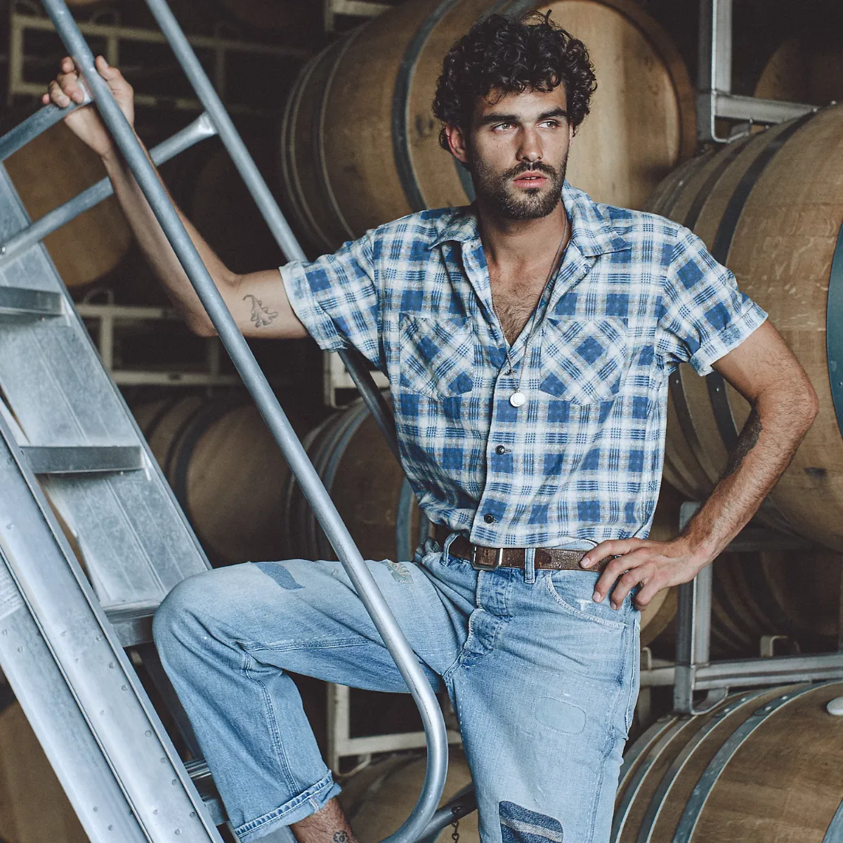 Repaired Earlston Carpenter Jeans by Ralph Lauren RRL