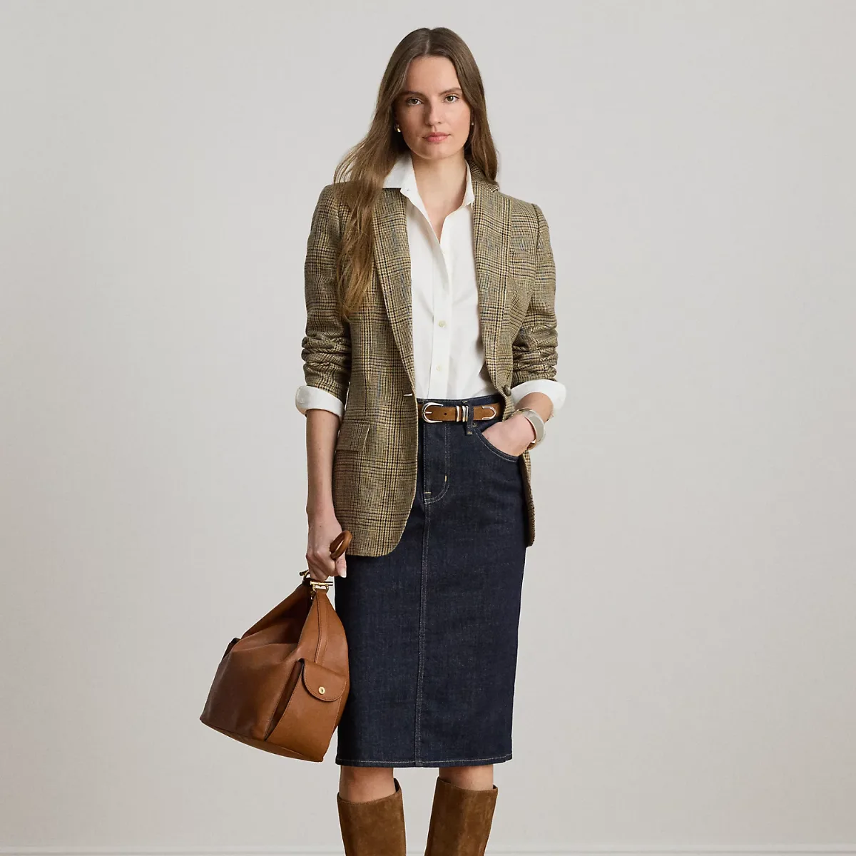 Denim Pencil Skirt by Lauren Ralph Lauren