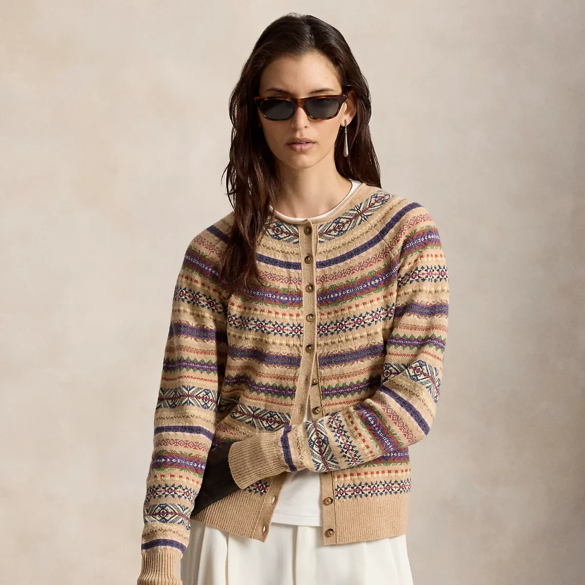 Fair Isle Wool-Blend Cardigan by Polo Ralph Lauren