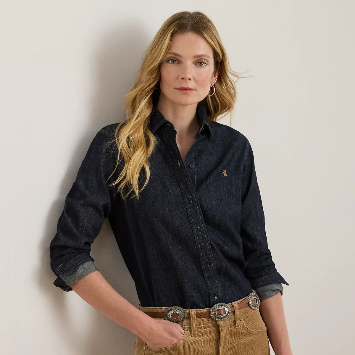 Classic Fit Denim Shirt by Ralph Lauren Petite
