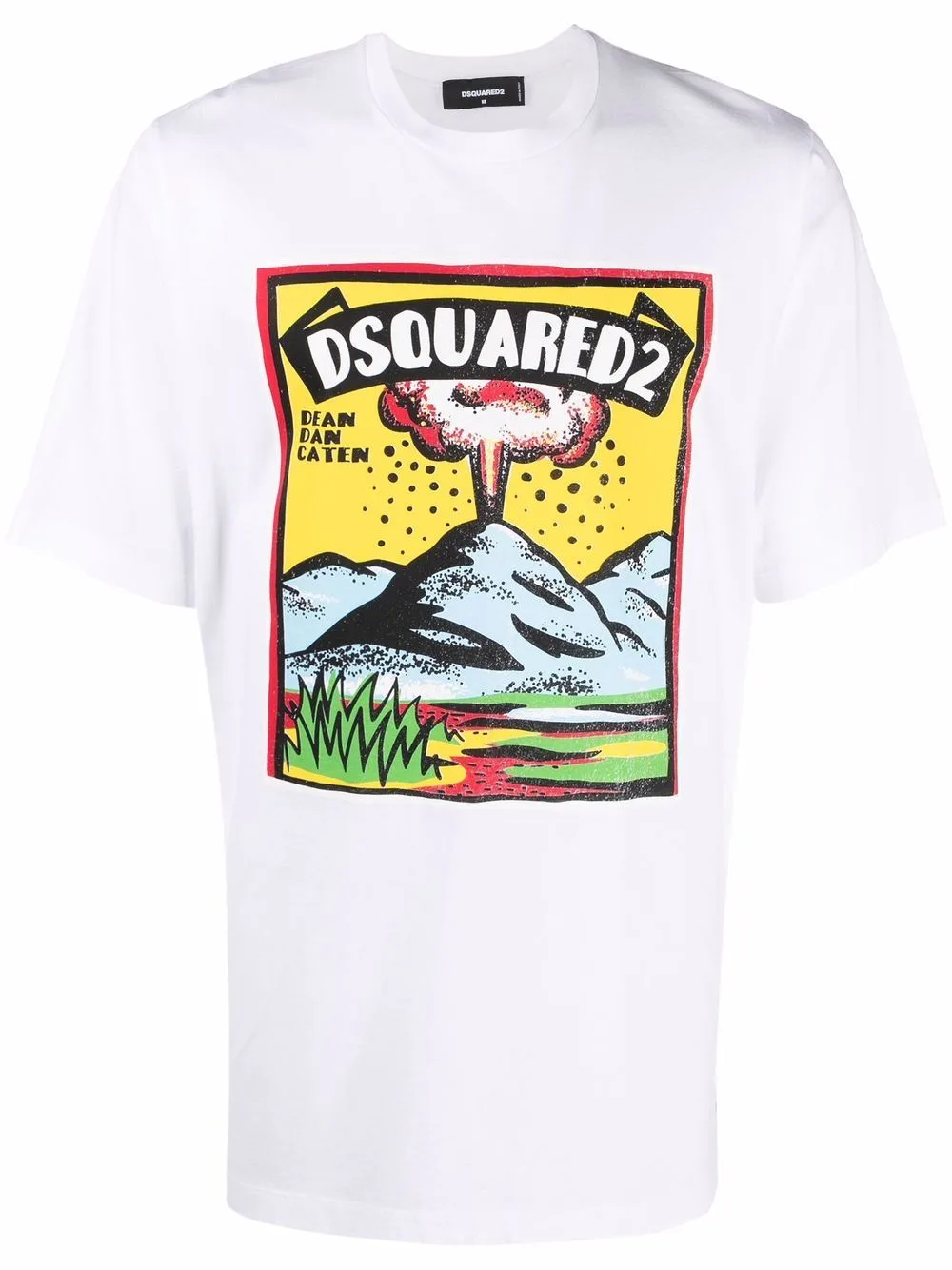 Graphic-Print Cotton T-Shirt by DSQUARED2