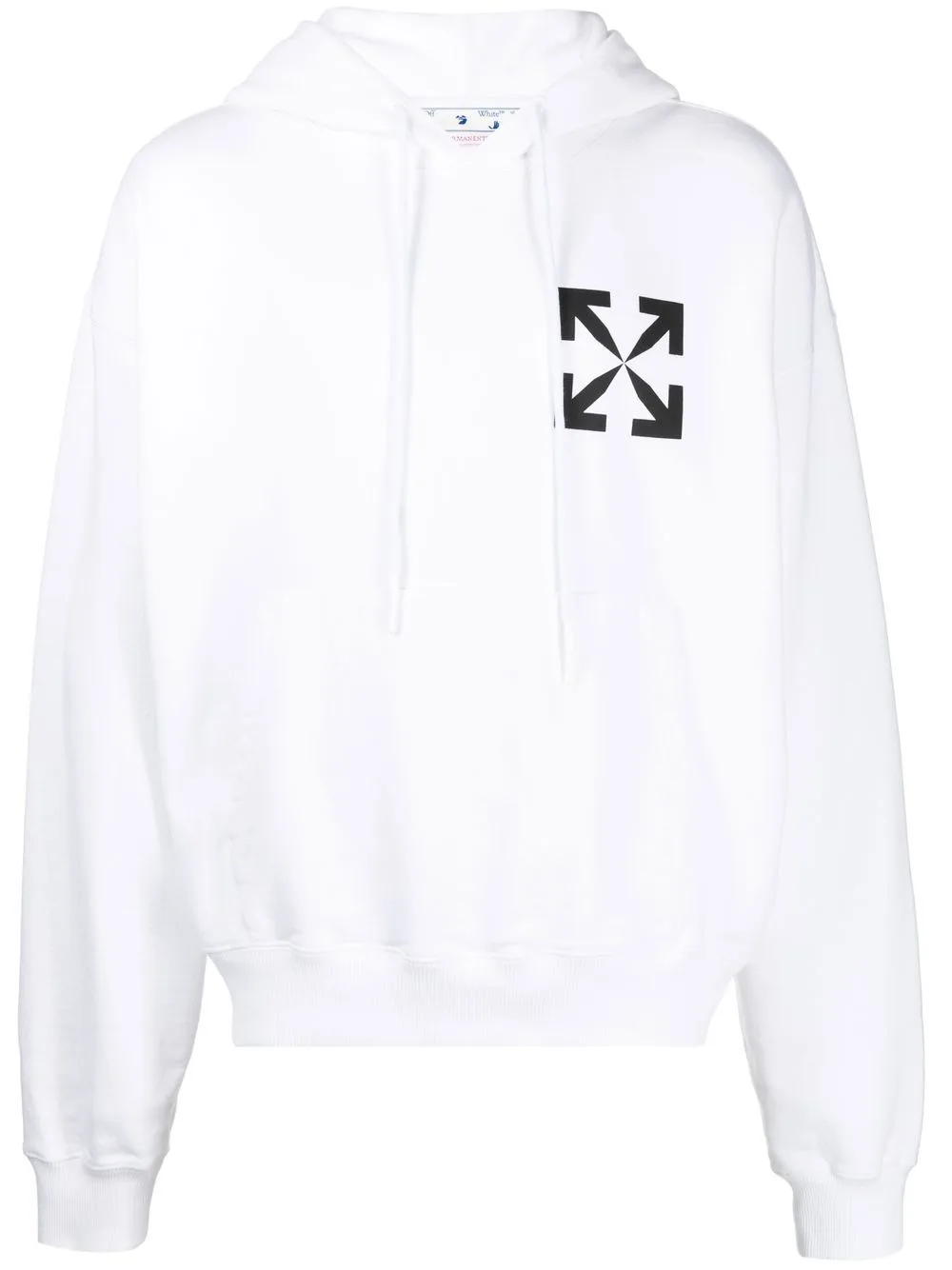 Arrows-Print Cotton Hoodie by Off-White