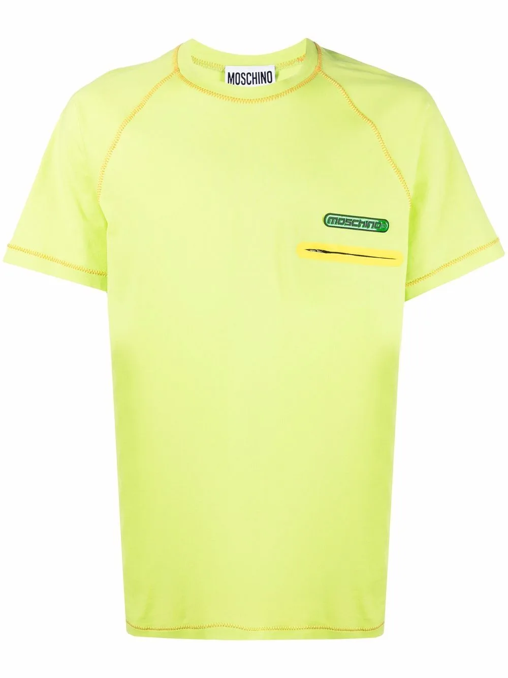 Logo-Patch Cotton T-Shirt by Moschino