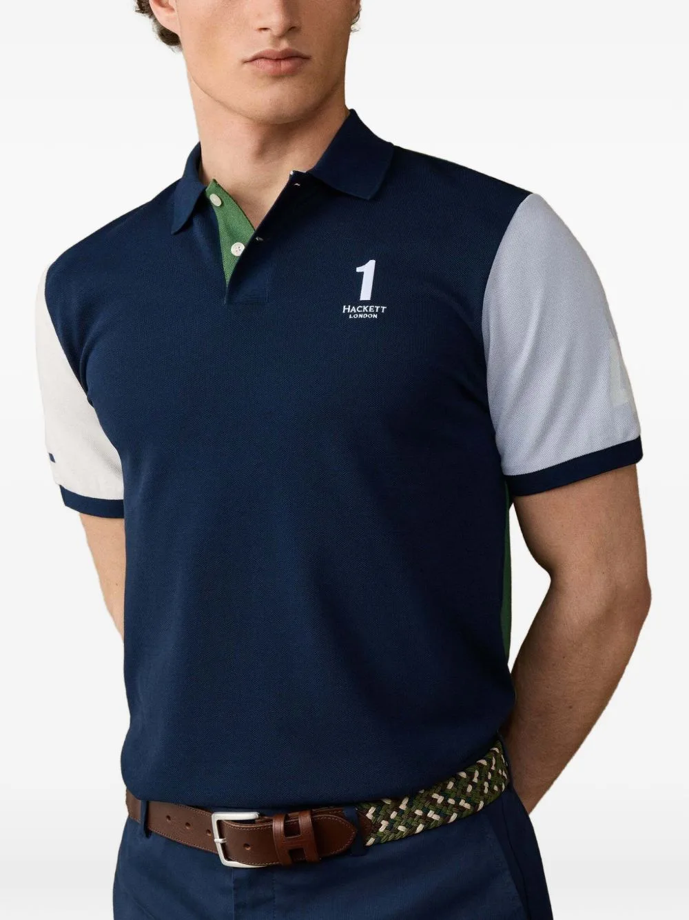 Heritage Colour-Block Polo Shirt by Hackett London