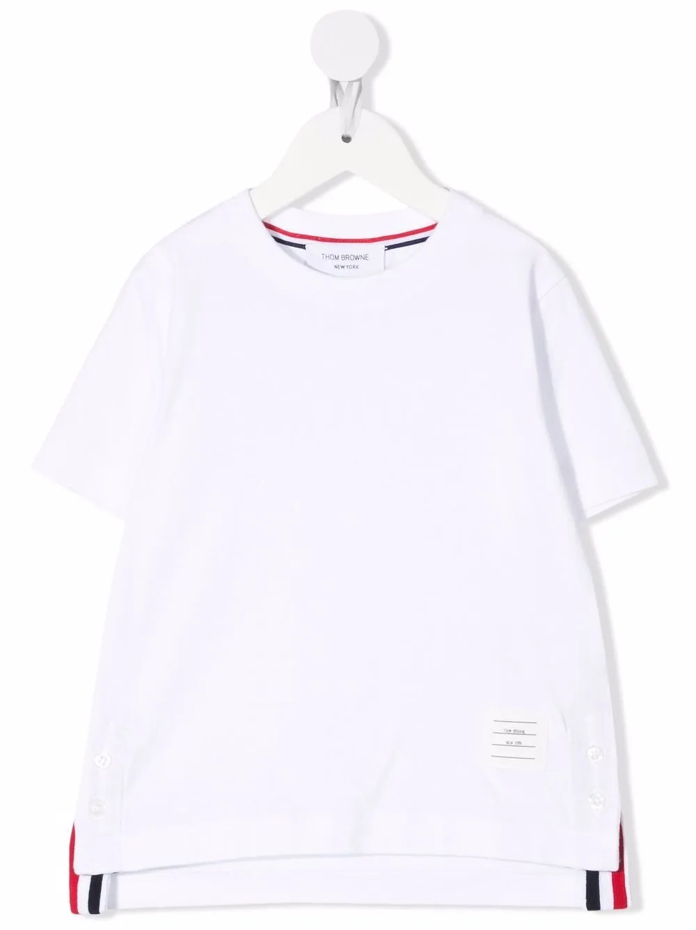 Cotton Jersey Crewneck T-Shirt by Thom Browne Kids