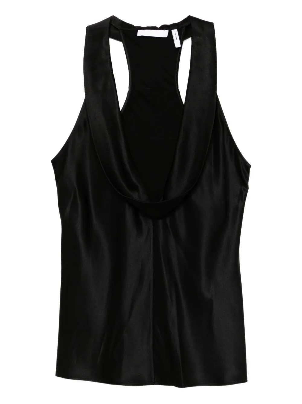 U-Neck Silk Top by Helmut Lang