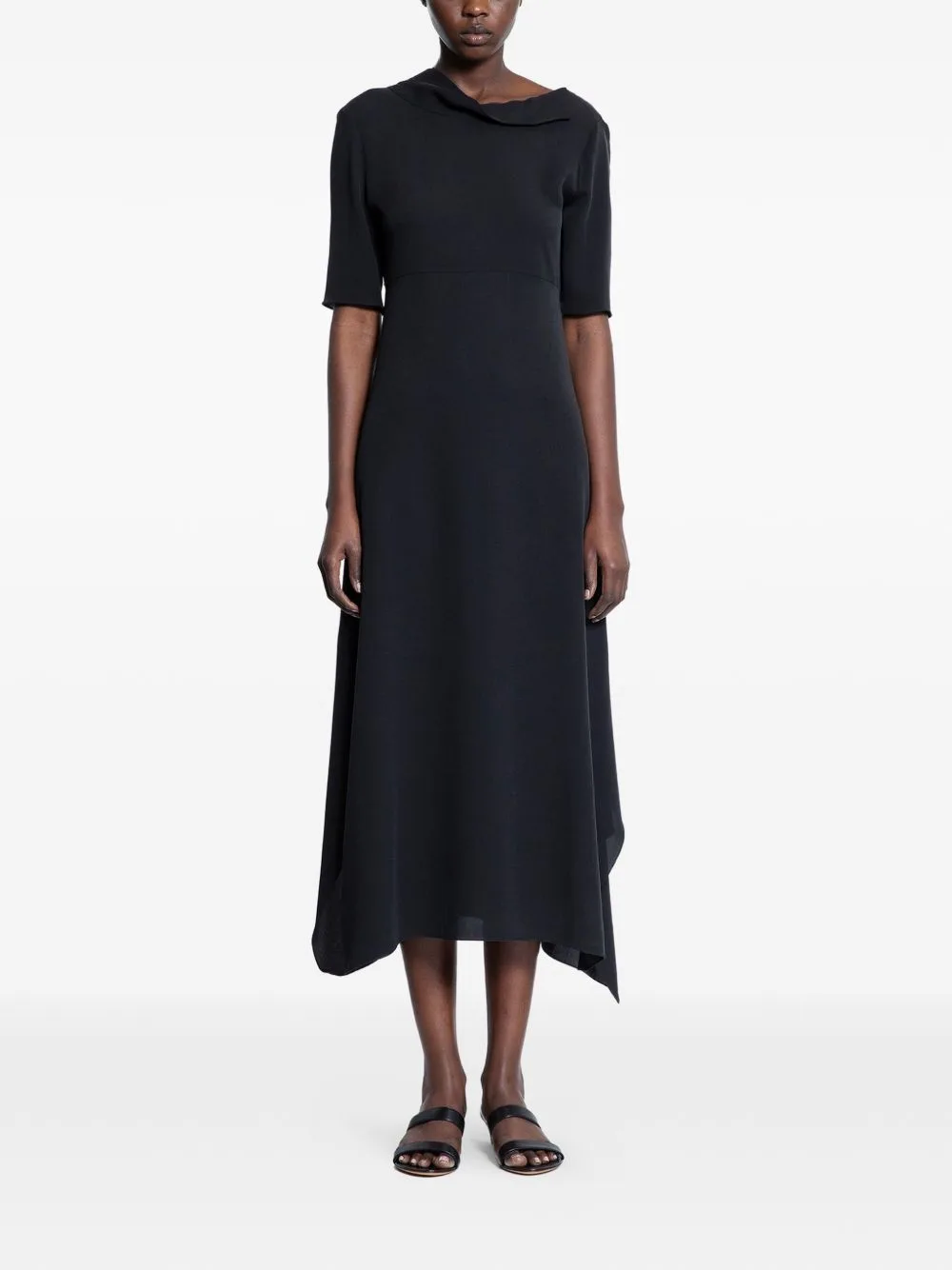 Faded Cowl Midi Dress by The Row