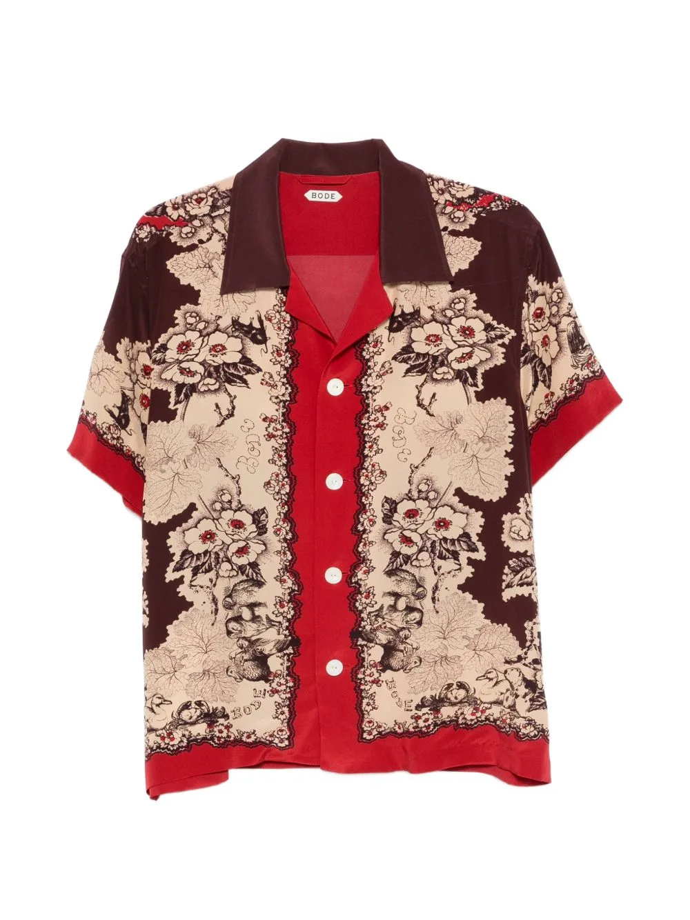 Storybook Floral-Print Short-Sleeve Shirt by BODE