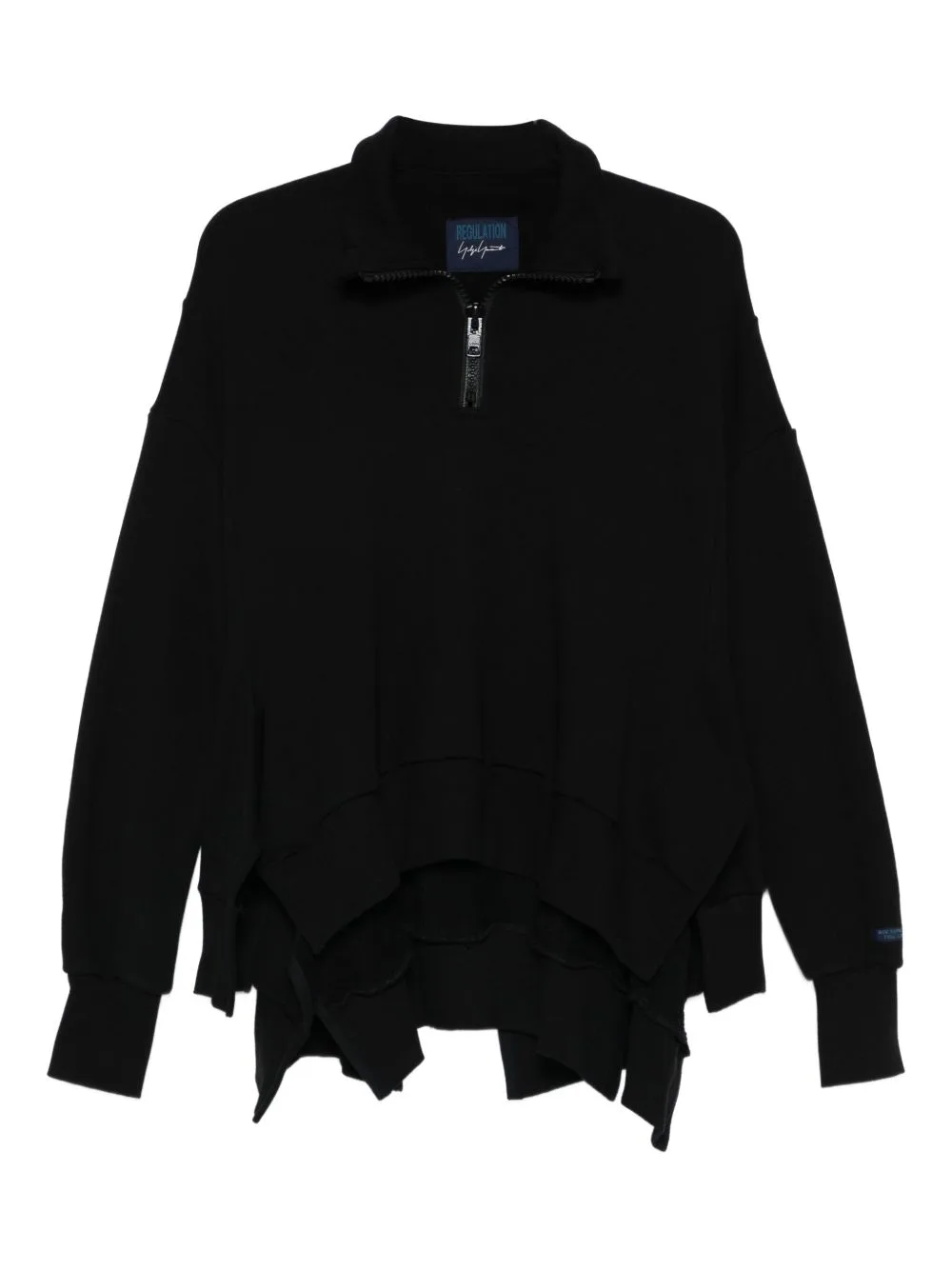 Half-Zip Asymmetric Sweatshirt by Yohji Yamamoto