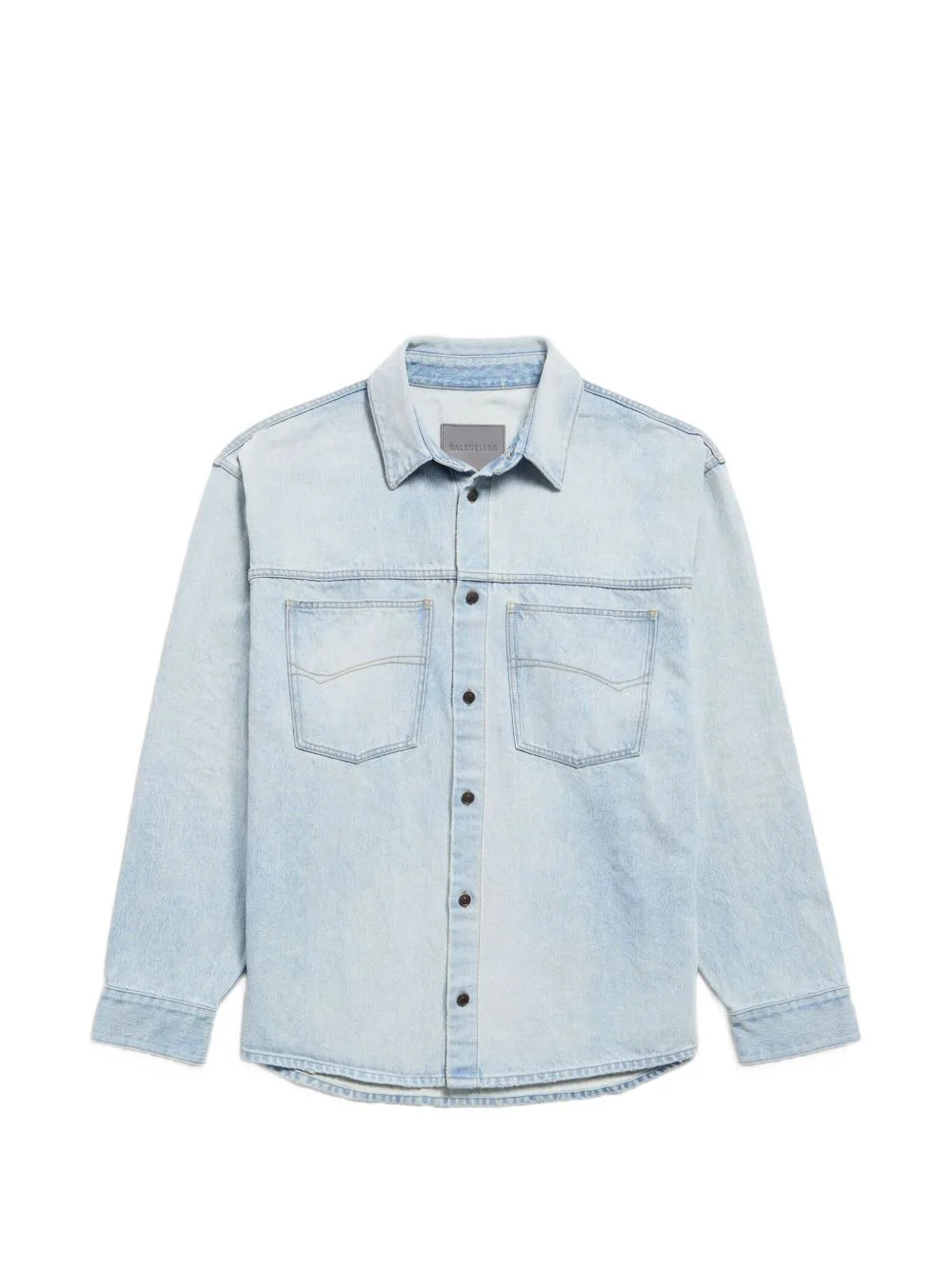 Button-Up Denim Jacket by Balenciaga