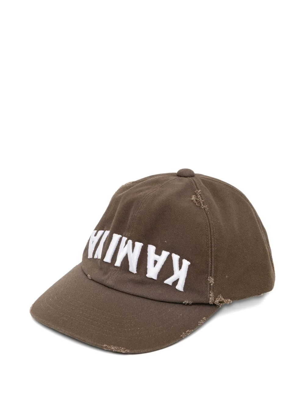 Upside-Down Distressed Cap by KAMIYA