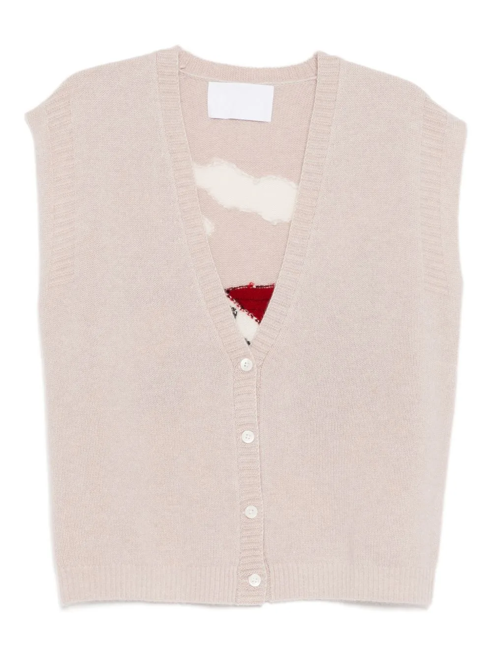 Graphic-Embroidered Cardigan by CUDDLEUP