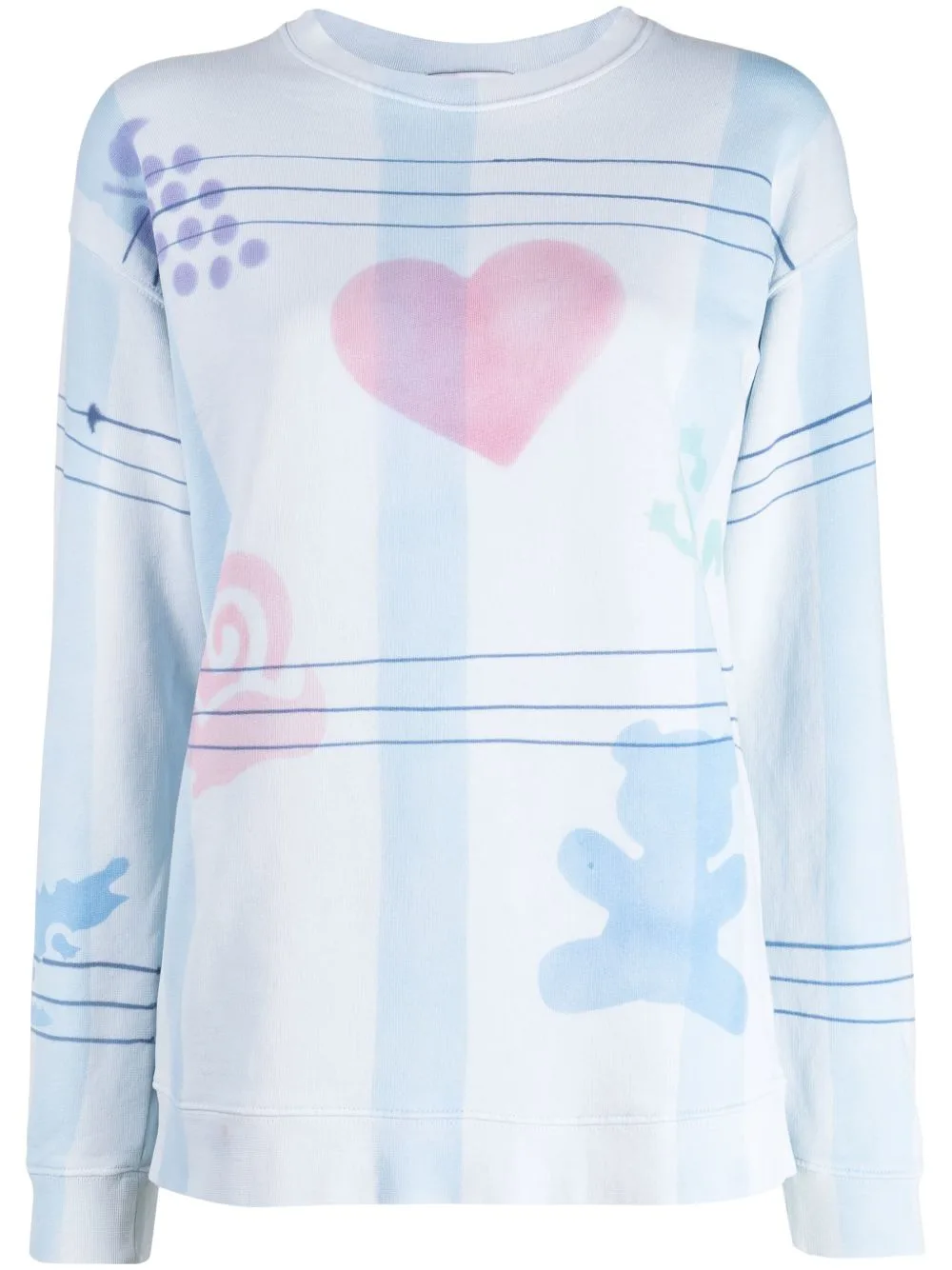 Graphic-Print Cotton Sweatshirt by Collina Strada
