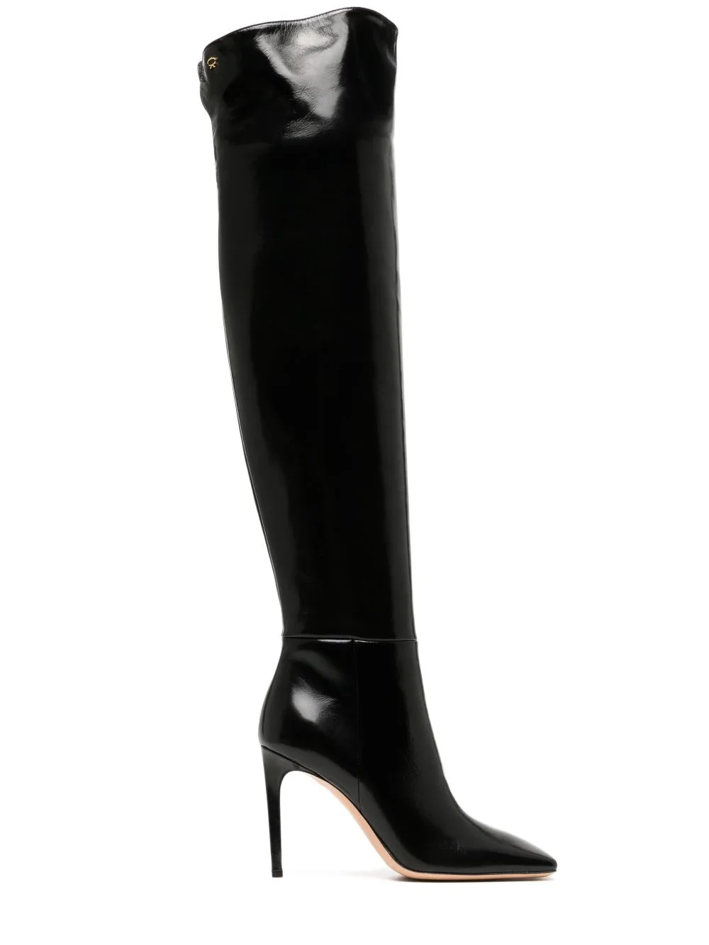 Christina Cuissard 95mm Leather Boots by Gianvito Rossi