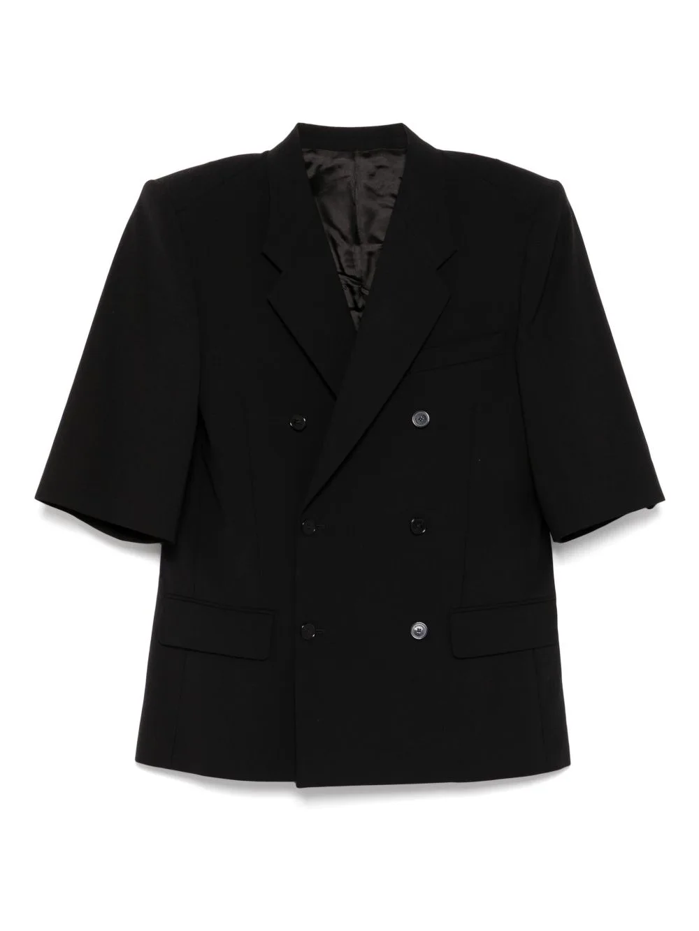 3/4-Sleeved Double-Breasted Blazer by ALAINPAUL
