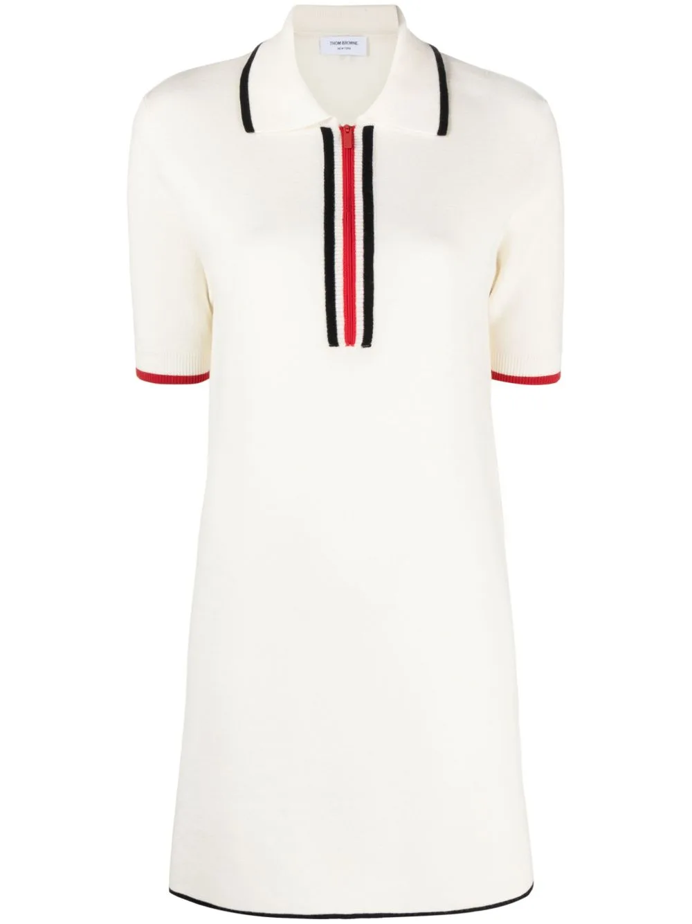 RWB-stripe Virgin Wool Dress by Thom Browne