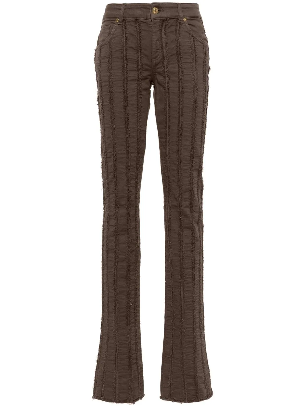 Striped Straight-Leg Trousers by Blumarine