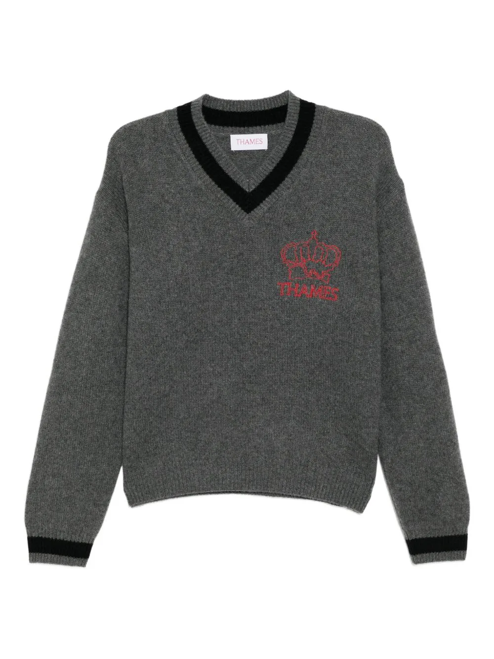 Cashmere V-Neck Sweater by THAMES MMXX