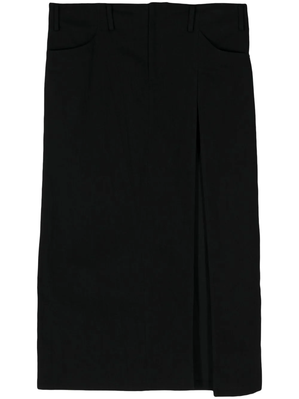 Side-Slit Denim Maxi Skirt by Yohji Yamamoto
