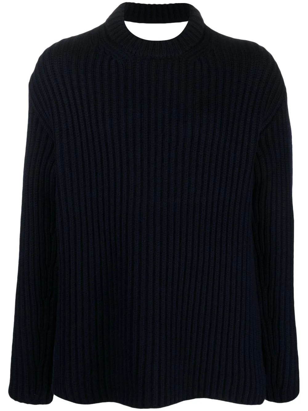 Cut-Out Detail Merino Jumper