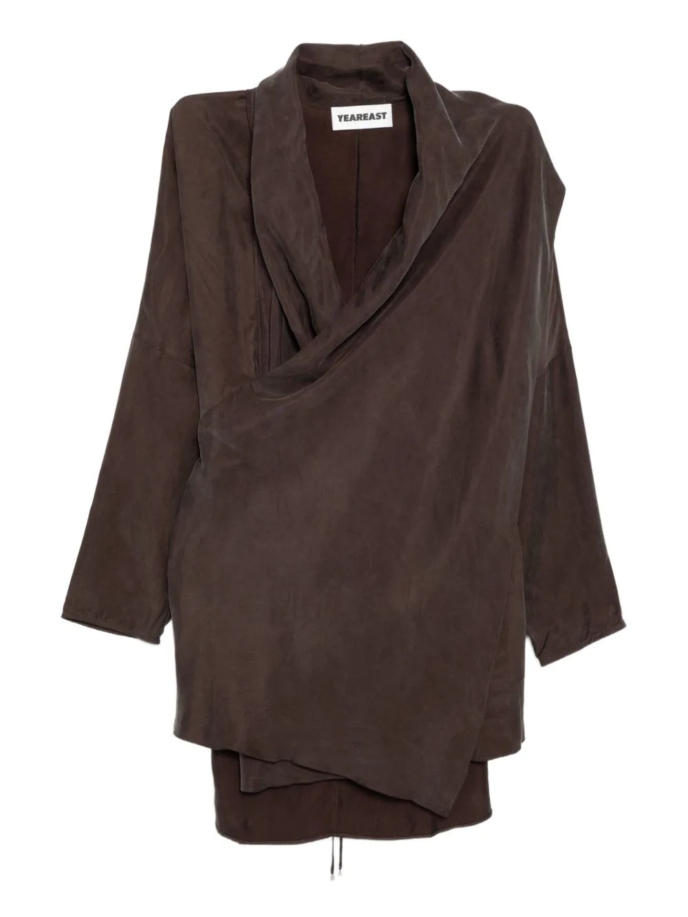 Asymmetric Wrap Blouse by YEAREAST