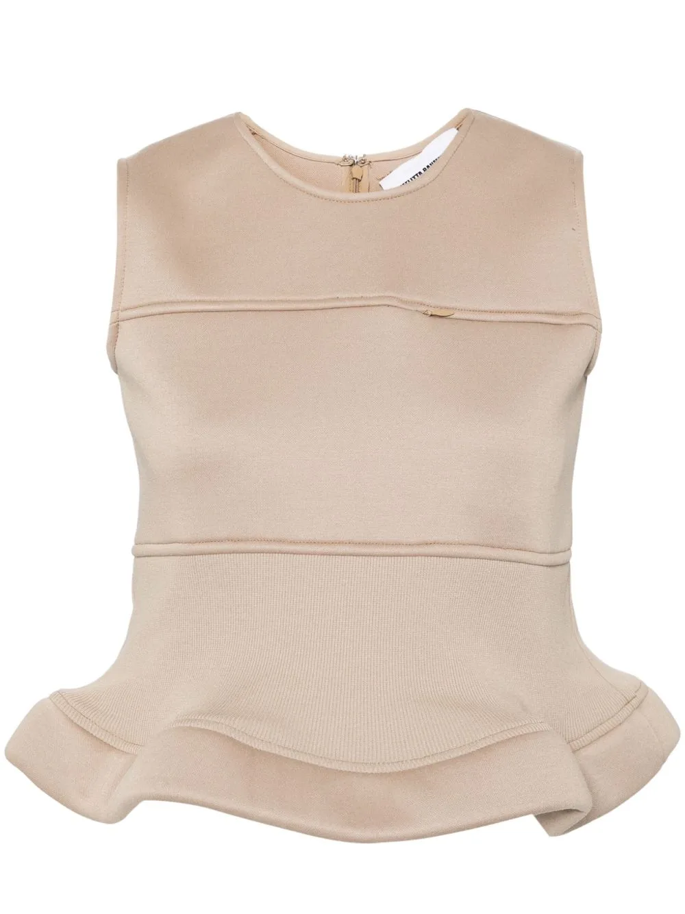 Peplum Hem Sleeveless Top by Melitta Baumeister