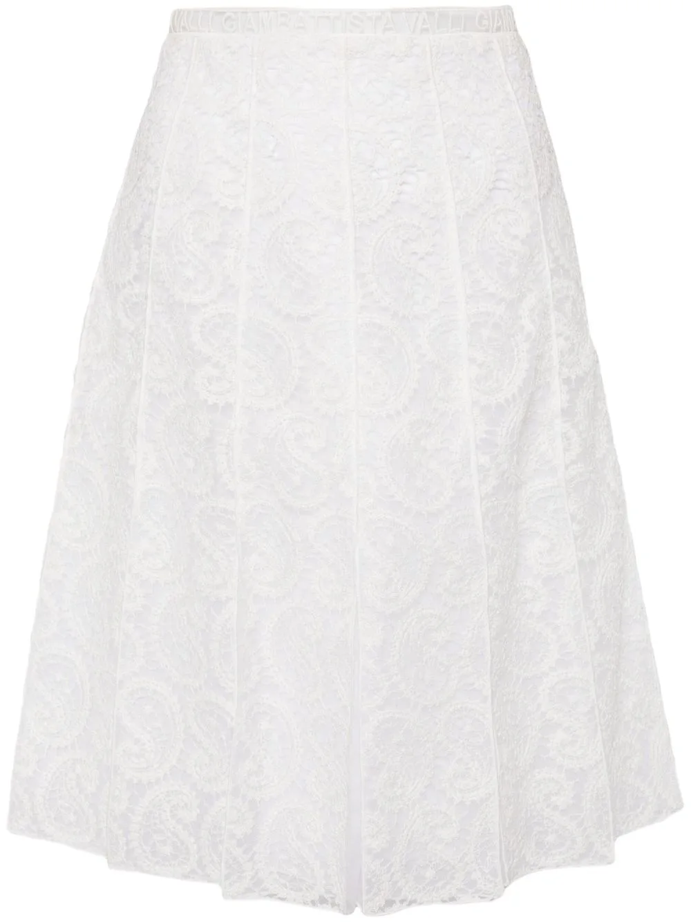 Pleated Lace Skirt by Giambattista Valli