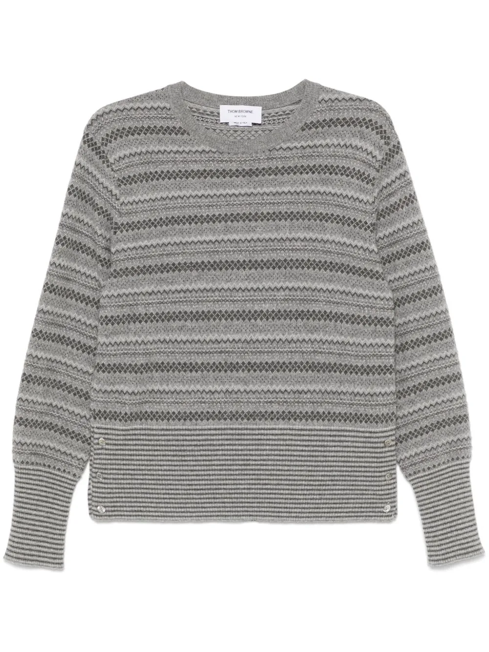 Fairisle Jacquard Cashmere Sweater by Thom Browne