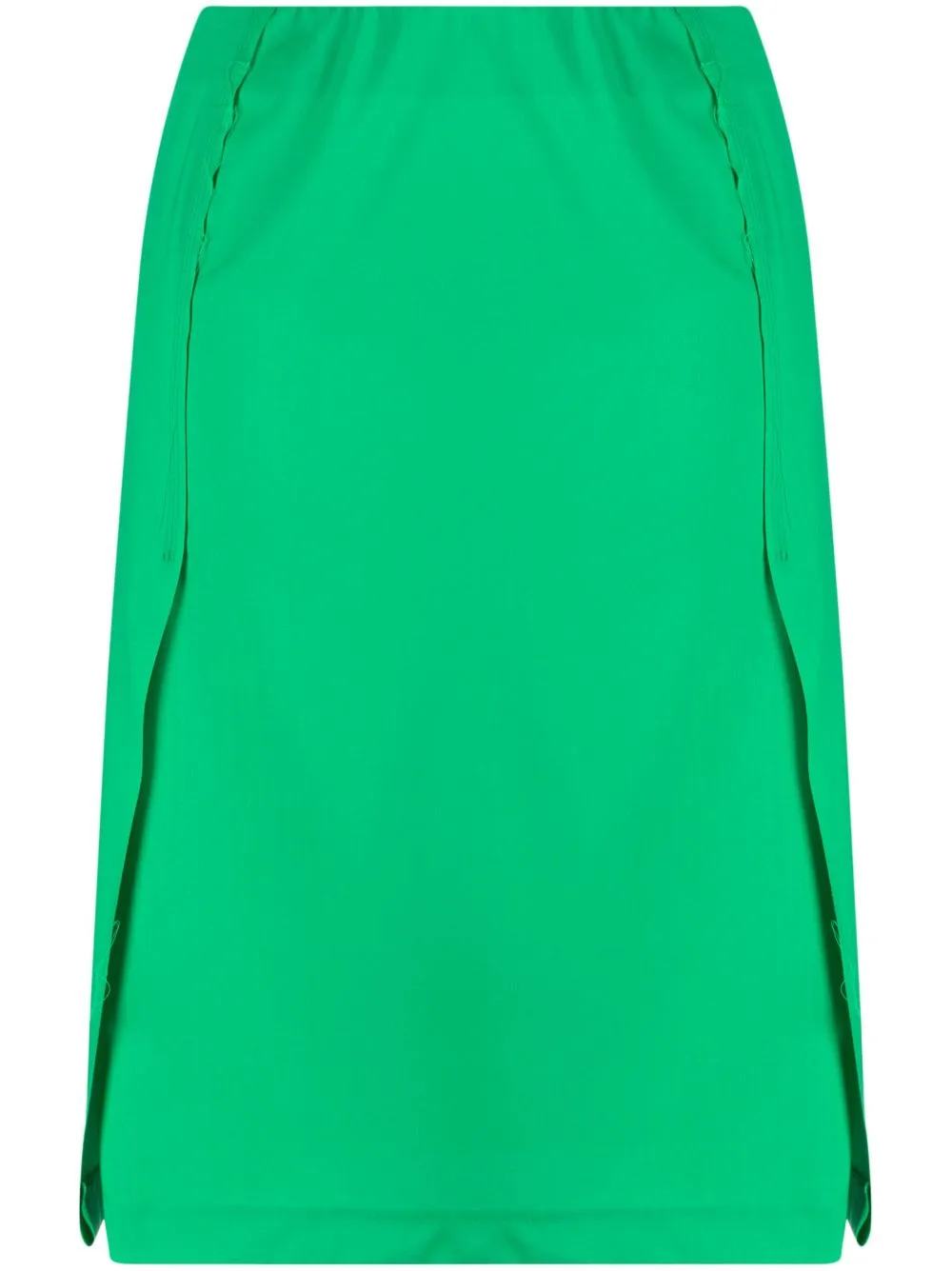 Pleated-Panel Midi Skirt by Raf Simons