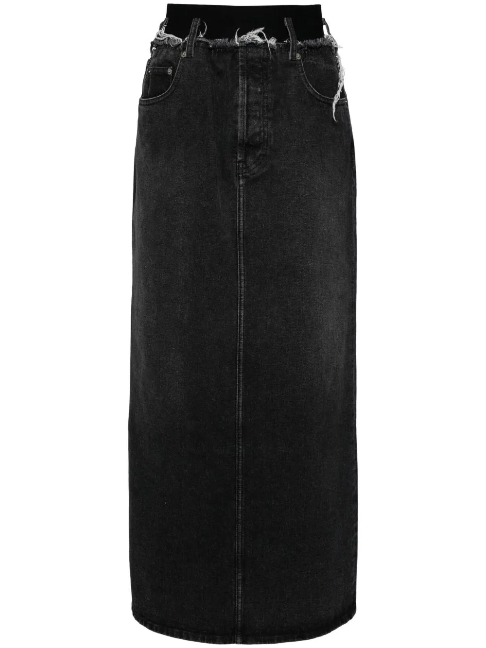 Distressed Denim Skirts by ALAINPAUL