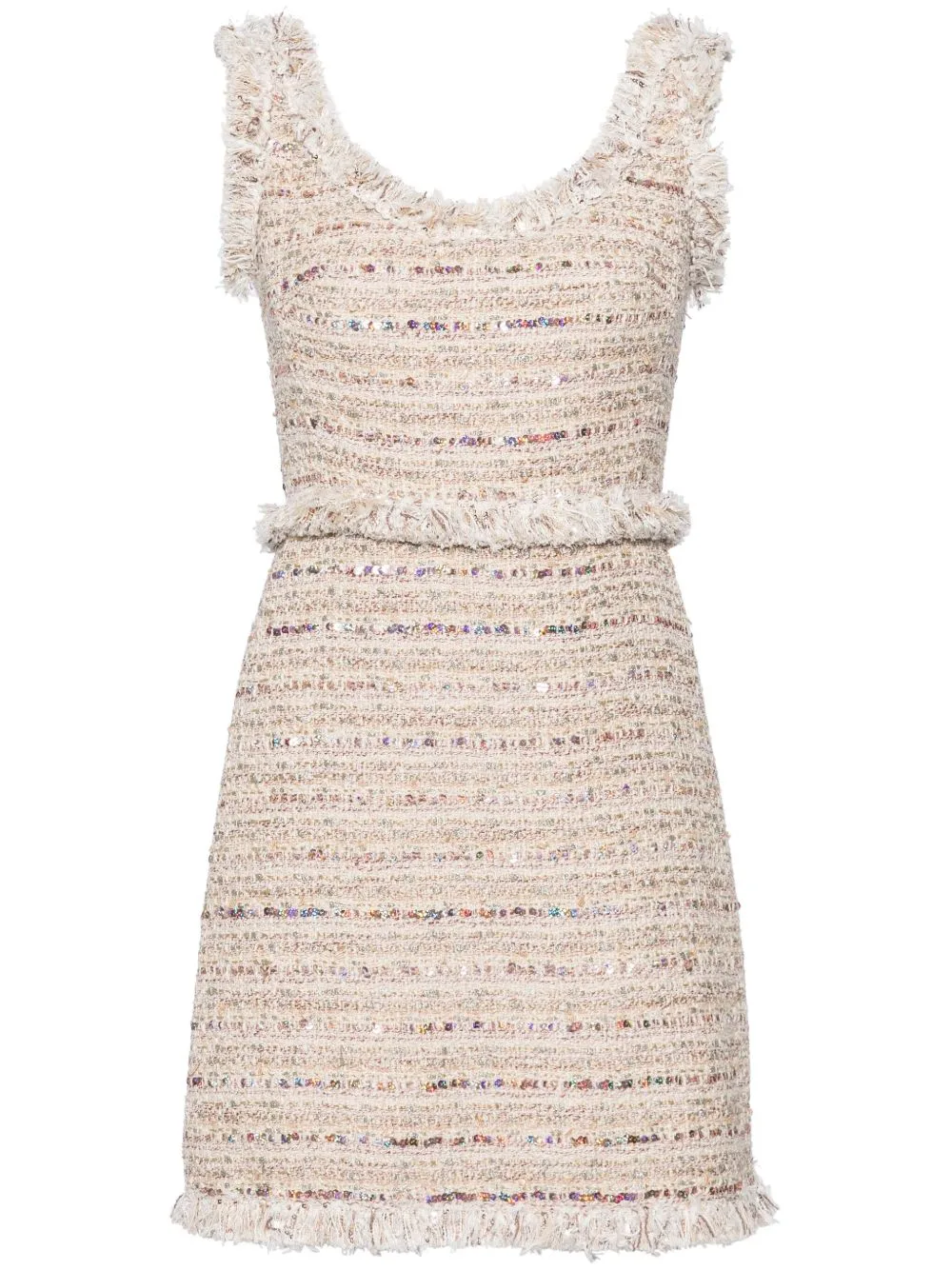 Sequin-Embellished Tweed Dress by Giambattista Valli