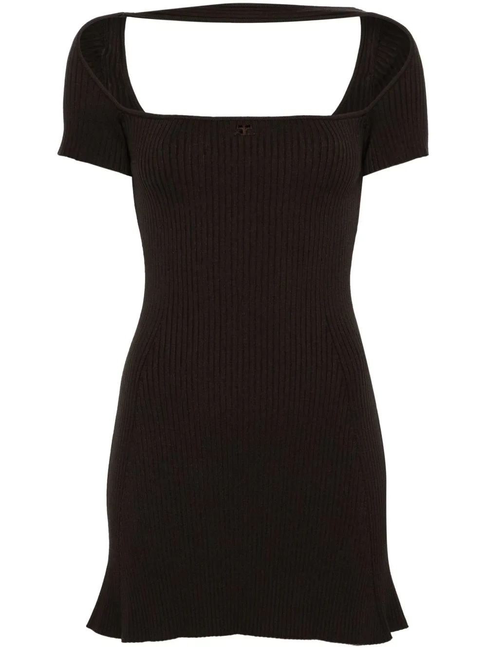 Hyperbole Ribbed Minidress by Courrèges