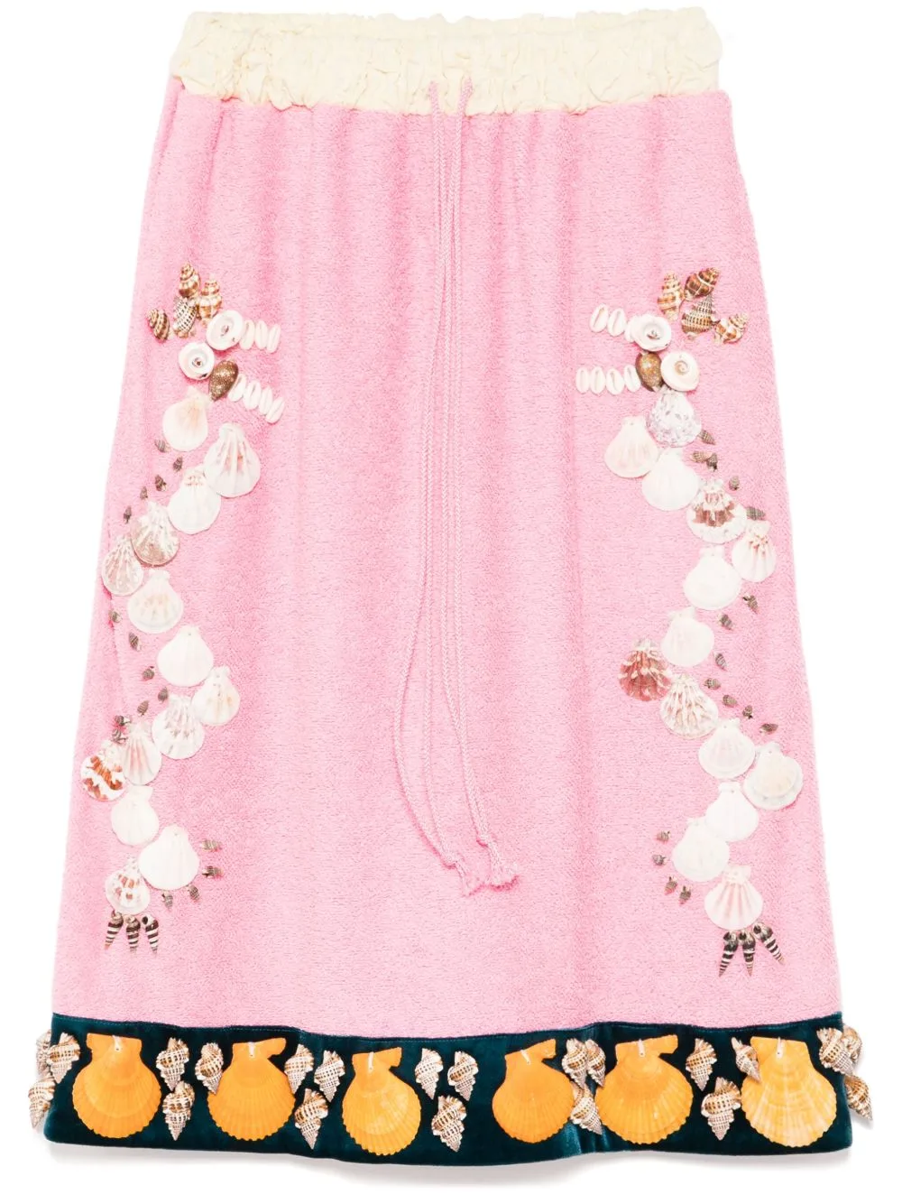 Shell-Embroidery Dragon Skirt by PENULTIMATE