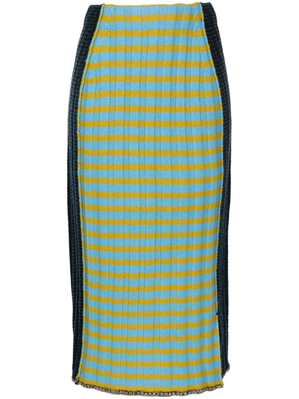 Check-Print Knitted Skirt by YANYAN KNITS