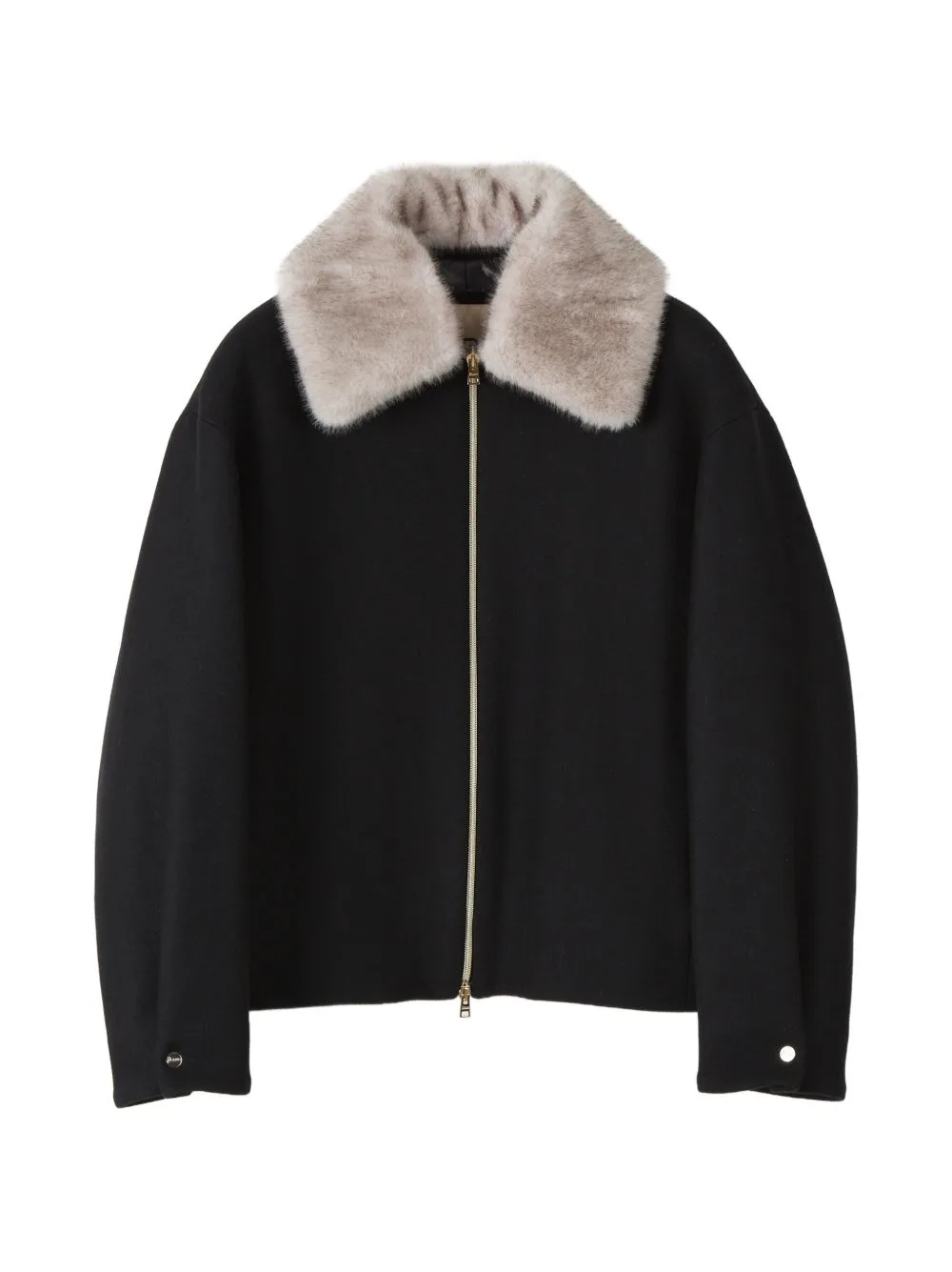 Faux-Fur Collar Jacket by Herno