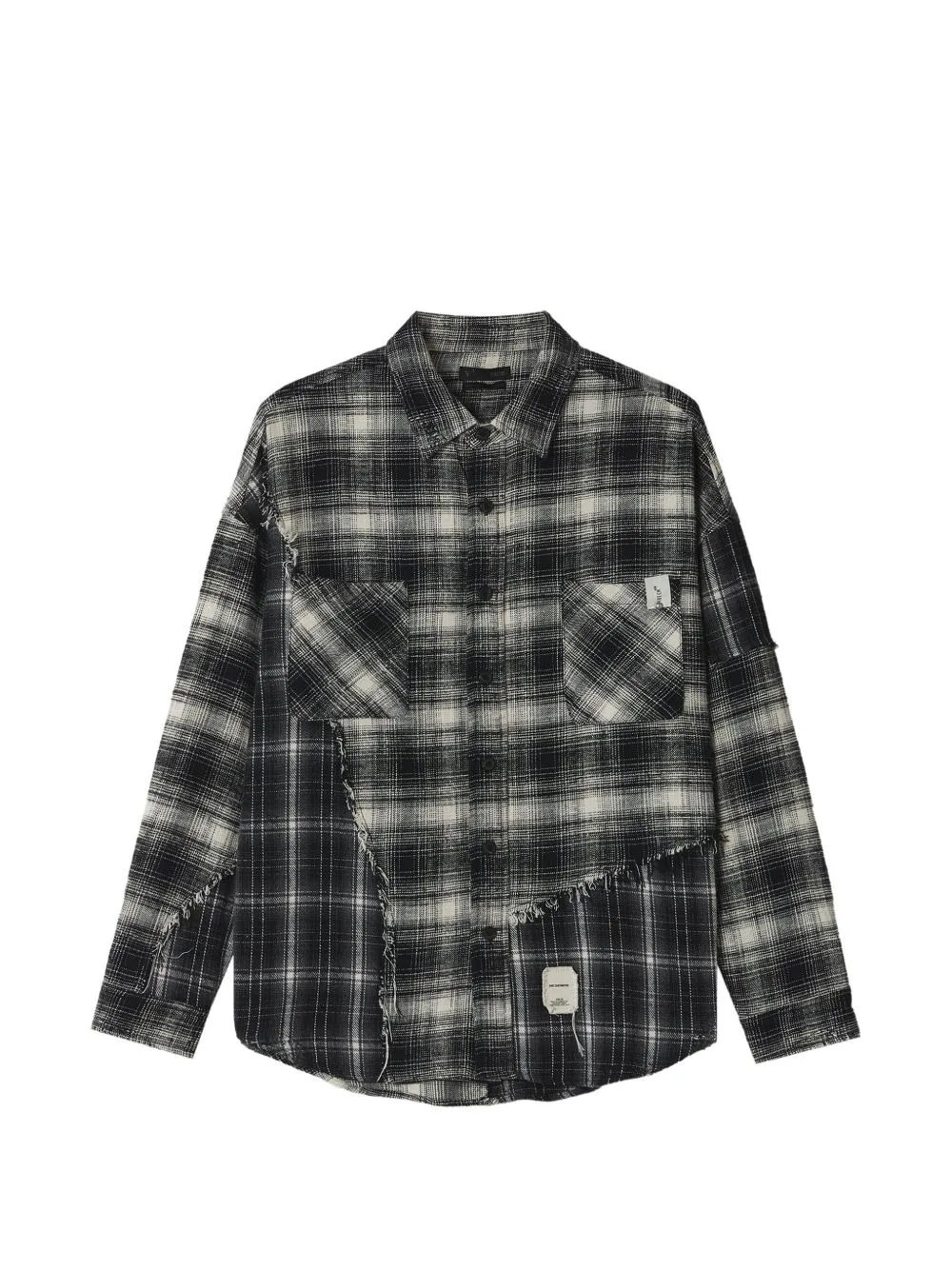 Check Patchwork Shirt by FIVE CM