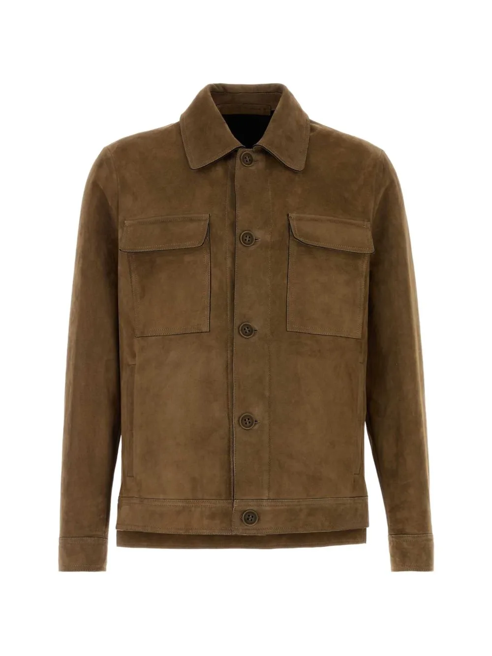 Suede Shirt Jacket by Santoro