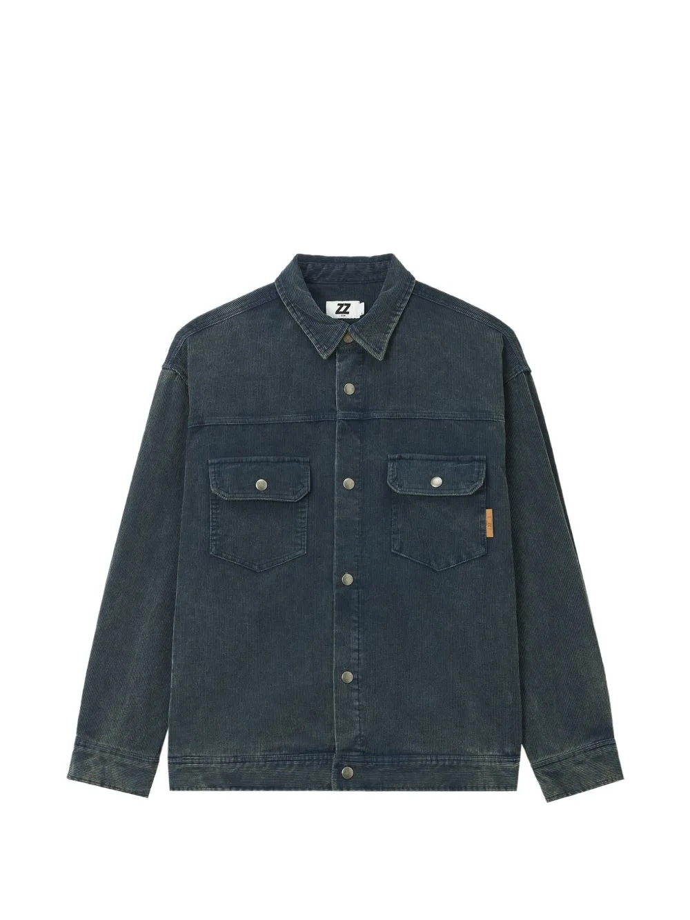 Corduroy-Texture Patch-Pocket Jacket by izzue