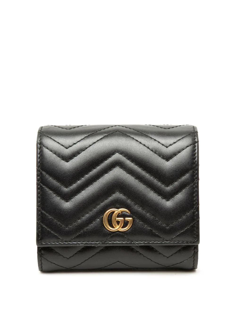 2016-2026 GG Marmont Matelasse Calfskin Card Case Wallet Small Wallets