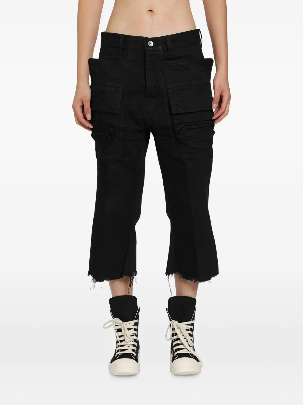 Tower Bolan Cargo Cropped Jeans by Rick Owens