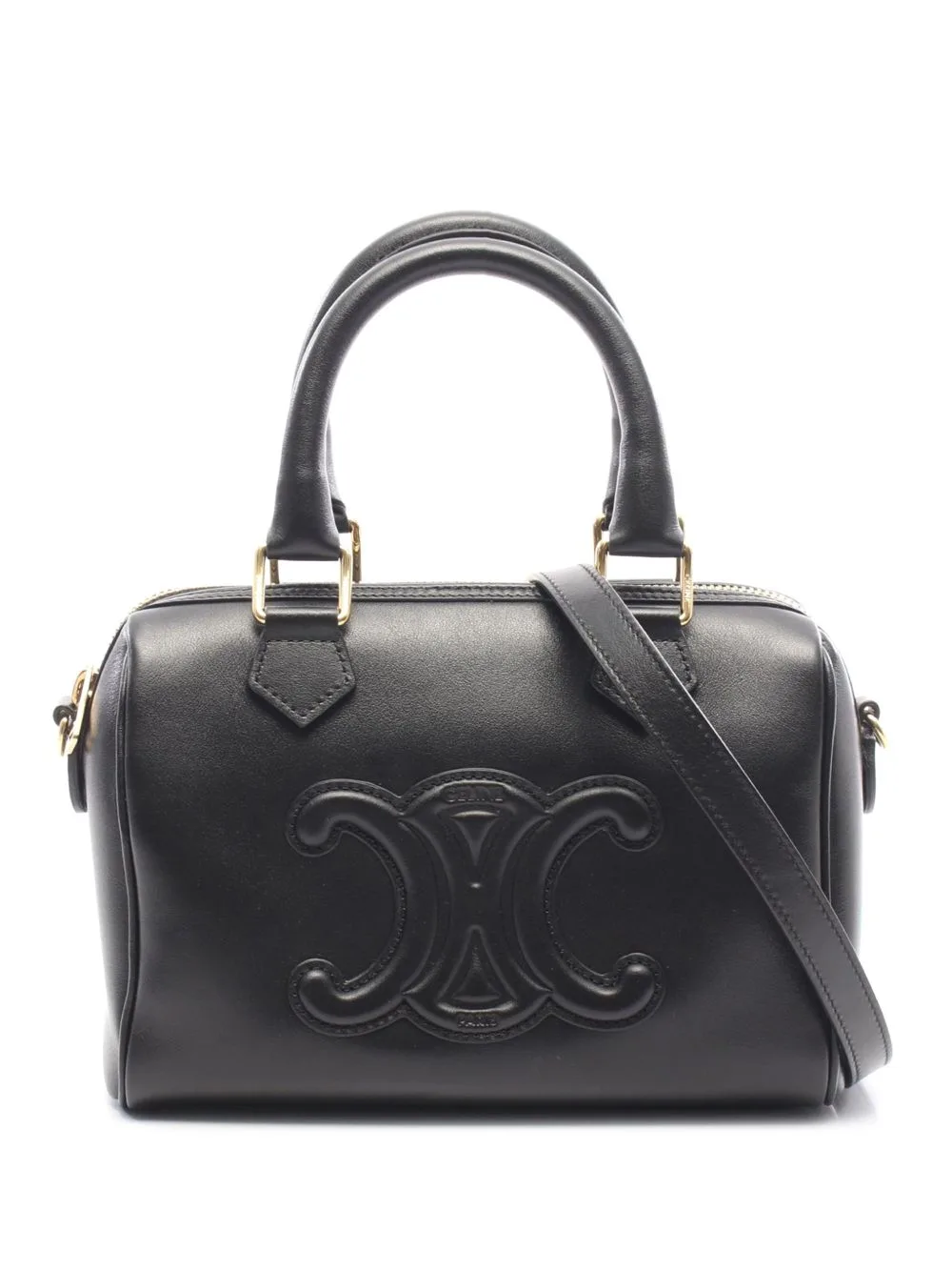 2020-2026 Smooth Calfskin Cuir Triomphe Satchel by Celine Pre-Owned