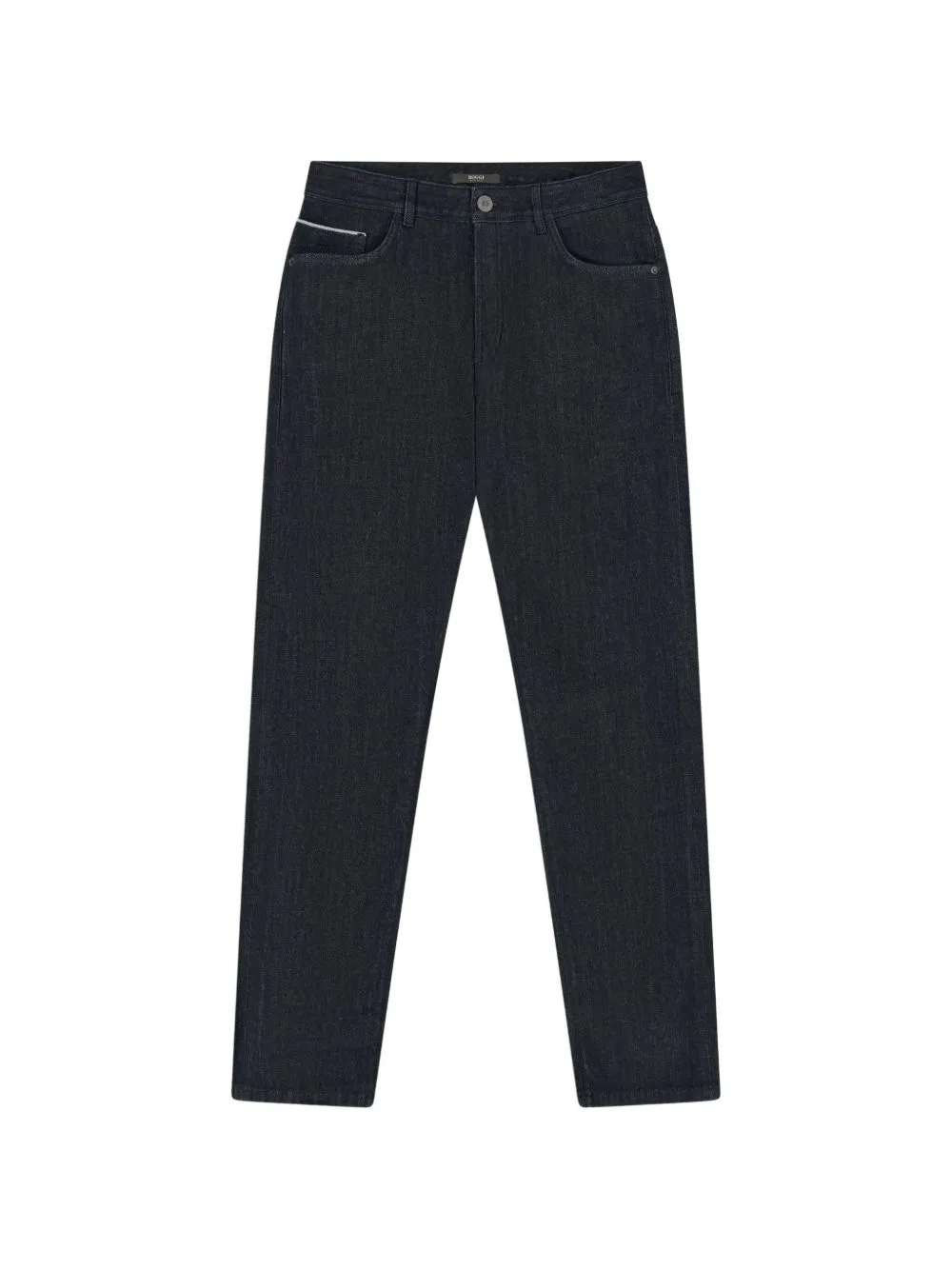 Jeans in Dark Blue Selvedge Cotton Denim by Boggi Milano