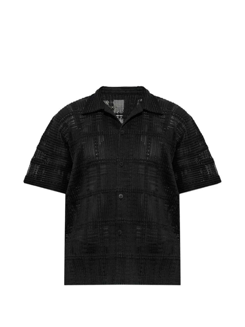 Pleated Short-Sleeve Shirt by Homme Plissé Issey Miyake