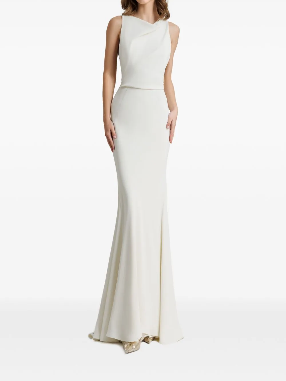 Draped Open-Back Dress by Gemy Maalouf
