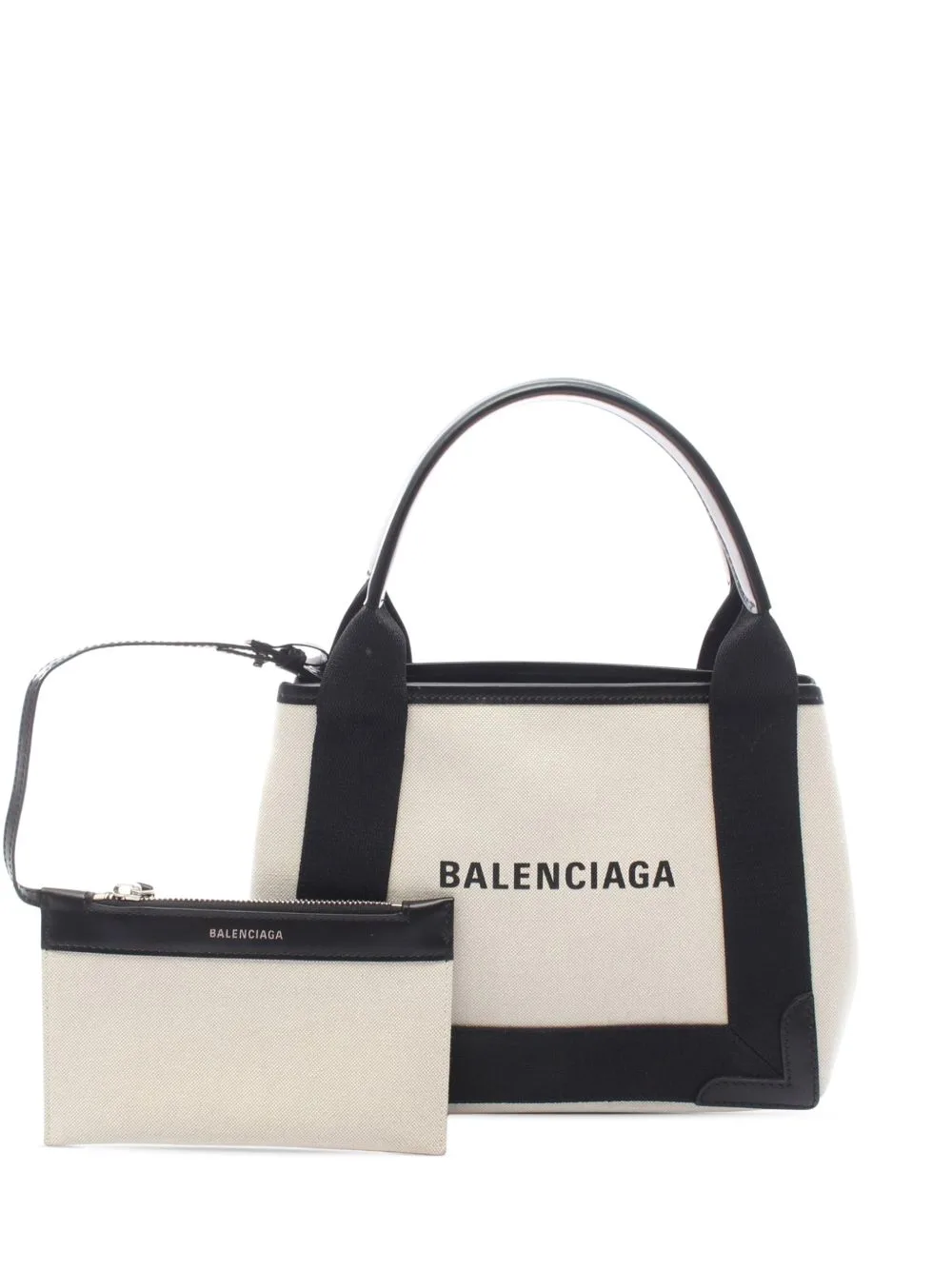 2010-2020 Canvas Navy Cabas XS Satchel by Balenciaga Pre-Owned