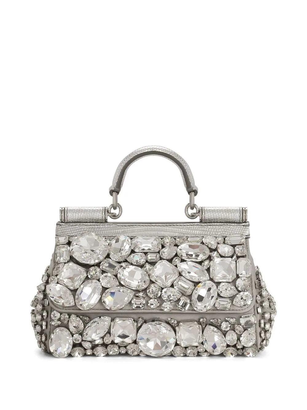 Small Sicily Satin Top-Handle Bag by Dolce & Gabbana