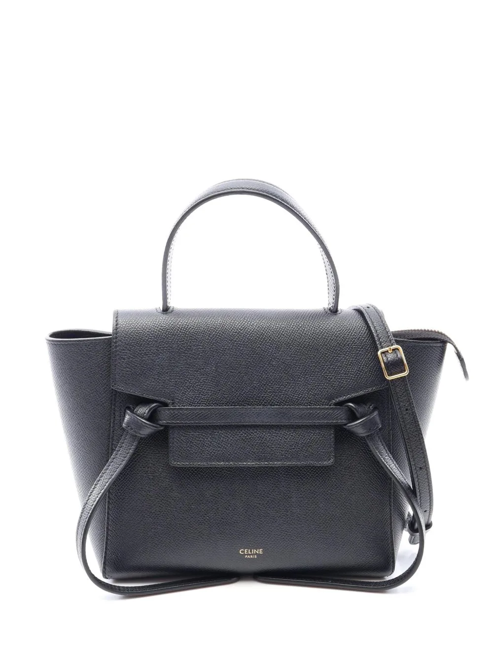 2015-2026 Nano Grained Calfskin Belt Bag Satchel by Celine Pre-Owned