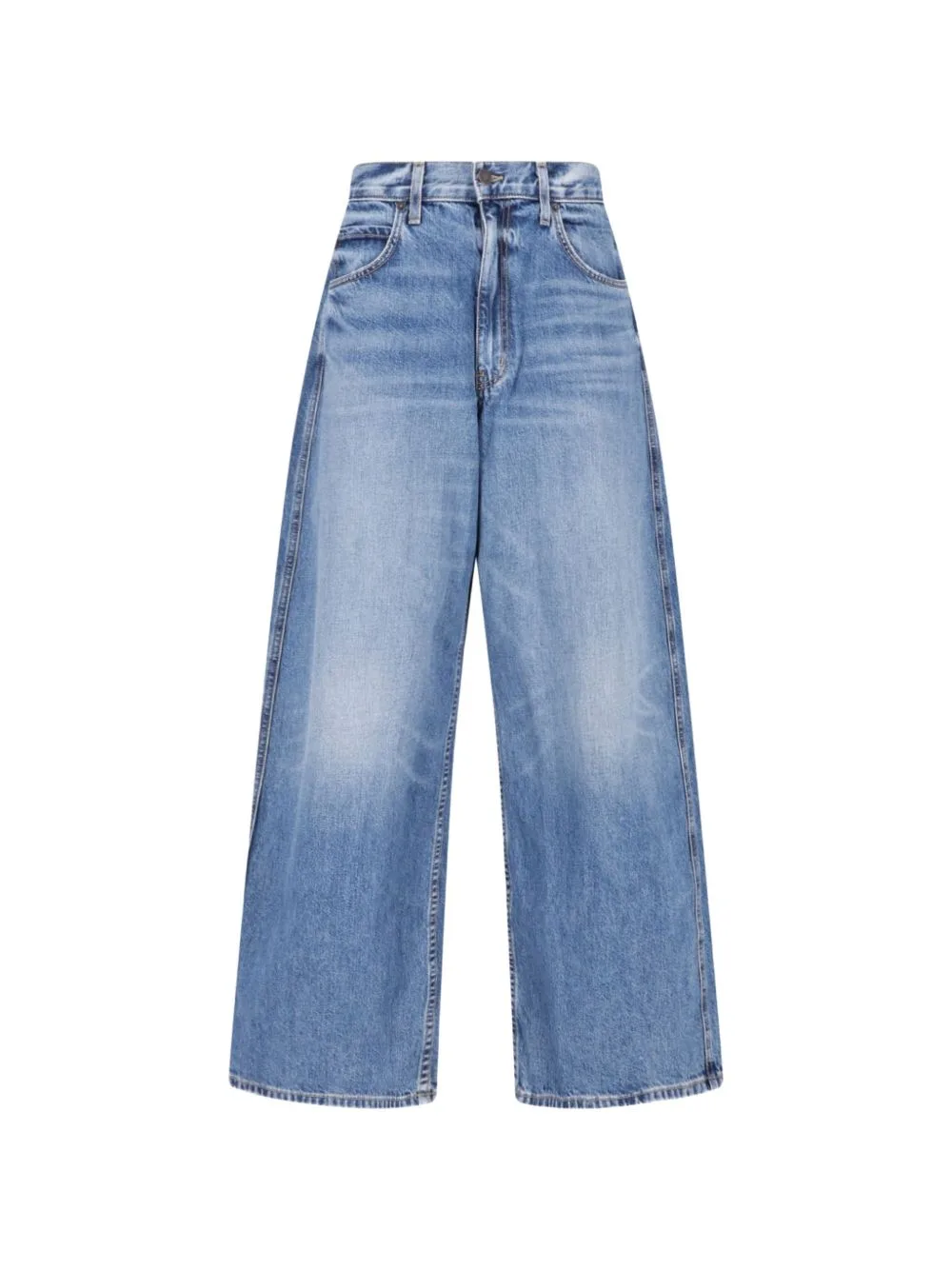 Faded Wide-Leg Jeans by Nili Lotan