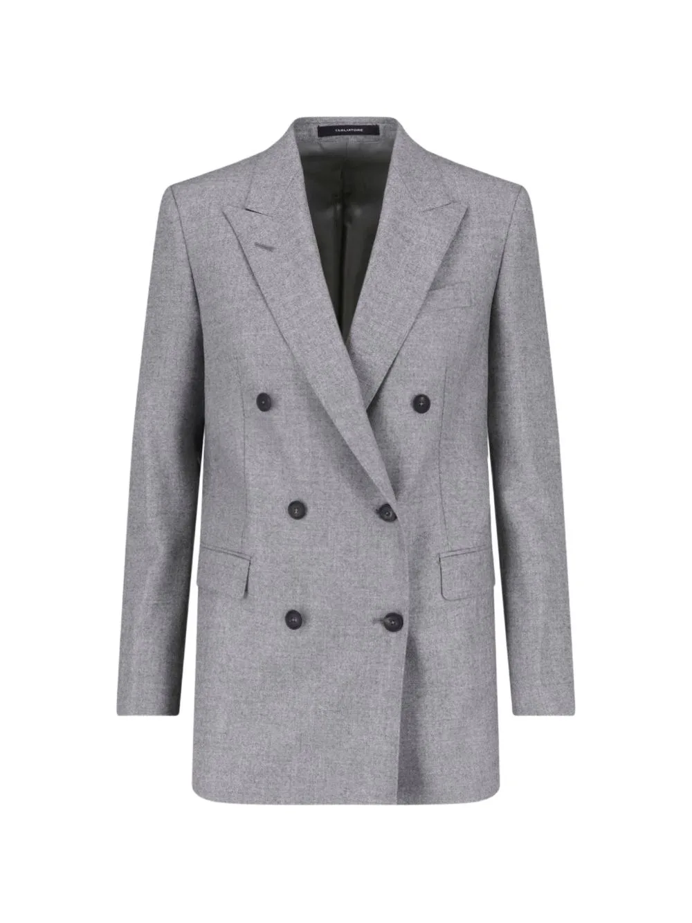 Double-Breasted Peaked-Lapel Jacket