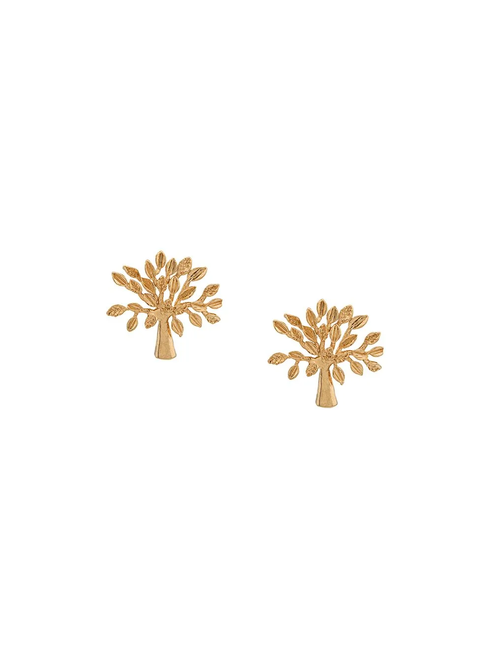 Logo Tree Stud Earrings by Mulberry